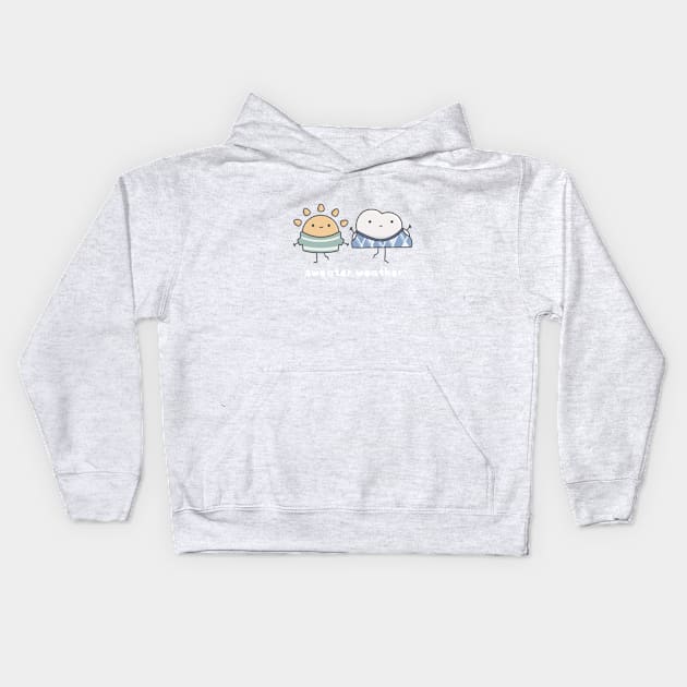 Sweater weather Kids Hoodie by pbanddoodles